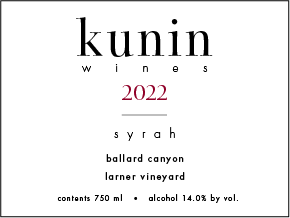 Product Image for 2022 Syrah Larner Vineyard
